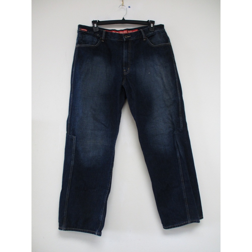 Ecko Unltd Jeans Mens 38 Dark Blue Crossroads Relaxed Utility Baggy Y2K Vintage